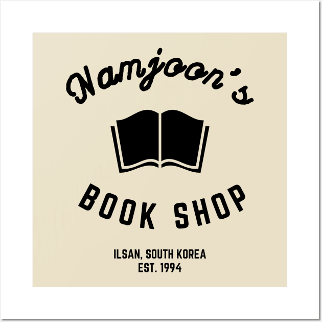 Namjoon's Bookshop (RM of BTS Bangtan Sonyeondan) Wall Art by e s p y